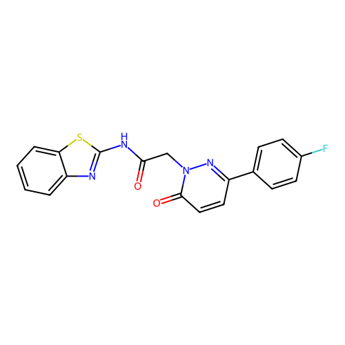 N-(benzo[d]thiazol-2-yl)-2-(3-(4-fluorophenyl)-6-oxopyridazin-1(6H)-yl)acetamide structure