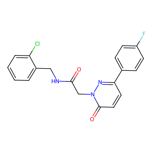 N-(2-chlorobenzyl)-2-(3-(4-fluorophenyl)-6-oxopyridazin-1(6H)-yl)acetamide structure