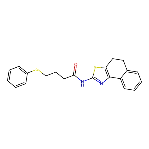 N-(4,5-dihydrobenzo[e][1,3]benzothiazol-2-yl)-4-phenylsulfanylbutanamide structure
