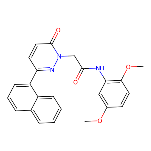 N-(2,5-dimethoxyphenyl)-2-(3-(naphthalen-1-yl)-6-oxopyridazin-1(6H)-yl)acetamide structure