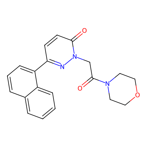 2-(2-morpholino-2-oxoethyl)-6-(naphthalen-1-yl)pyridazin-3(2H)-one structure