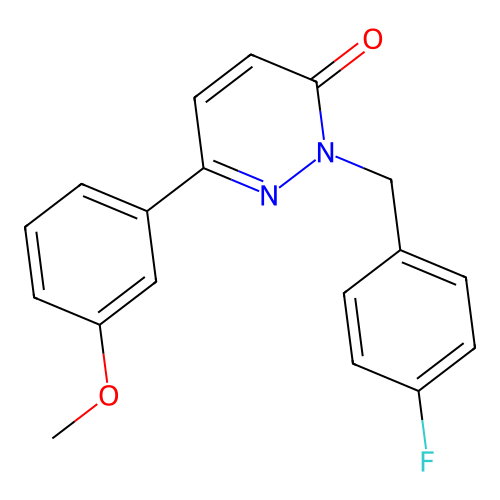 2-(4-fluorobenzyl)-6-(3-methoxyphenyl)pyridazin-3(2H)-one structure