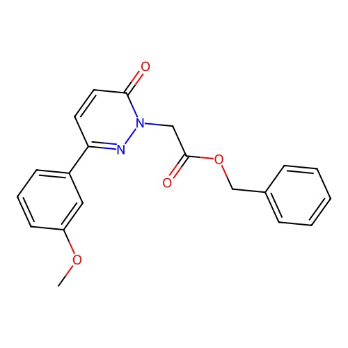 benzyl [3-(3-methoxyphenyl)-6-oxopyridazin-1(6H)-yl]acetate structure