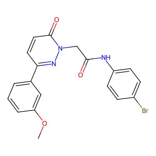 N-(4-bromophenyl)-2-(3-(3-methoxyphenyl)-6-oxopyridazin-1(6H)-yl)acetamide structure