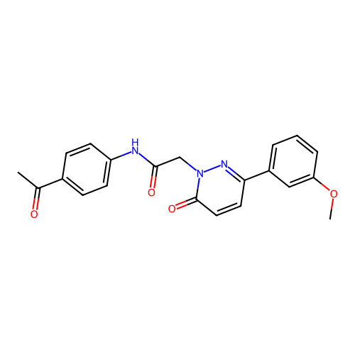 N-(4-acetylphenyl)-2-(3-(3-methoxyphenyl)-6-oxopyridazin-1(6H)-yl)acetamide structure
