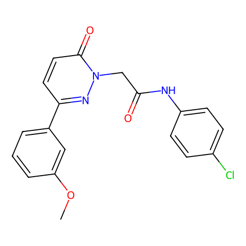 N-(4-chlorophenyl)-2-(3-(3-methoxyphenyl)-6-oxopyridazin-1(6H)-yl)acetamide structure