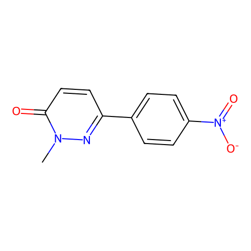 2-methyl-6-(4-nitrophenyl)pyridazin-3(2H)-one structure