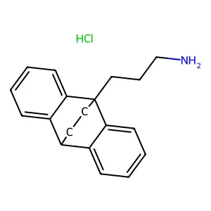 3-(9,10-Ethanoanthracen-9(10H)-yl) propan-1-amine hydrochloride (1:1) structure