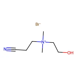Ammonium, (2-cyanoethyl)dimethyl(2-hydroxyethyl)-, bromide structure