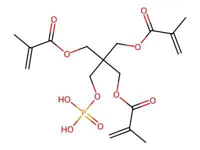 季戊四醇三甲基丙烯酸酯磷酸酯 structure