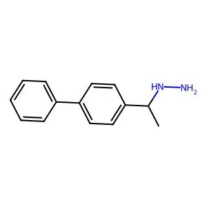 (1-([1,1'-Biphenyl]-4-yl)ethyl)hydrazine structure