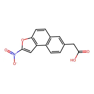 2-硝基萘并(2,1-b)呋喃-7-乙酸 structure