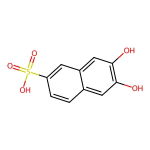 2,3-Dihydroxynaphthalene-6-sulfonic acid structure