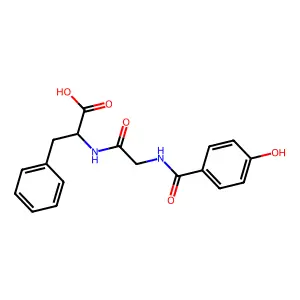 4-Hydroxybenzoylglycylphenylalanine structure