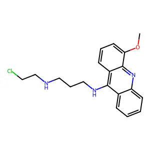 N-(2-Chloroethyl)-N'-(4-methoxy-9-acridinyl)-1,3-propanediamine structure