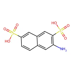 2,7-Naphthalenedisulfonic acid, 3-amino- structure