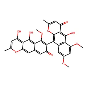 Dianhydroaurasperone C structure