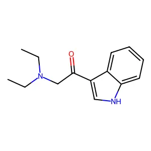 Indole, 3-((diethylamino)acetyl)- structure