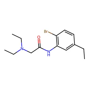 Acetanilide, 2'-bromo-2-(diethylamino)-5'-ethyl- structure
