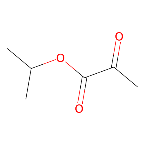 Isopropyl pyruvate structure