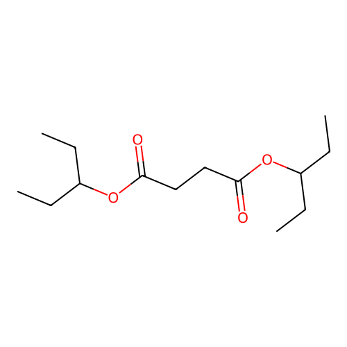 Dipentan-3-yl butanedioate structure