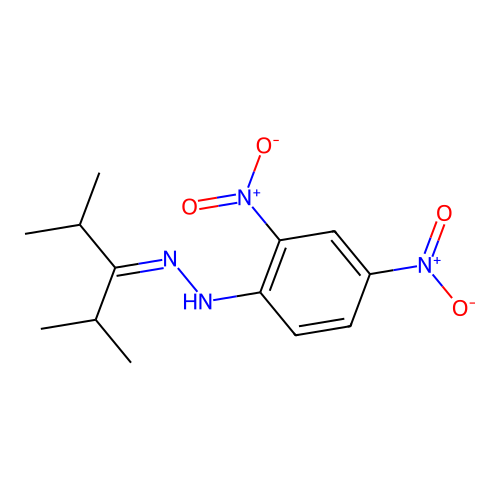 1-(2,4-Dimethylpentan-3-ylidene)-2-(2,4-dinitrophenyl)hydrazine structure