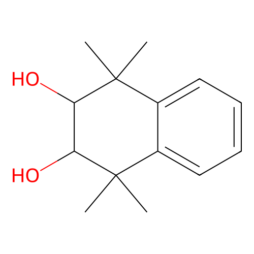 1,1,4,4-Tetramethyl-1,2,3,4-tetrahydronaphthalene-2,3-diol structure