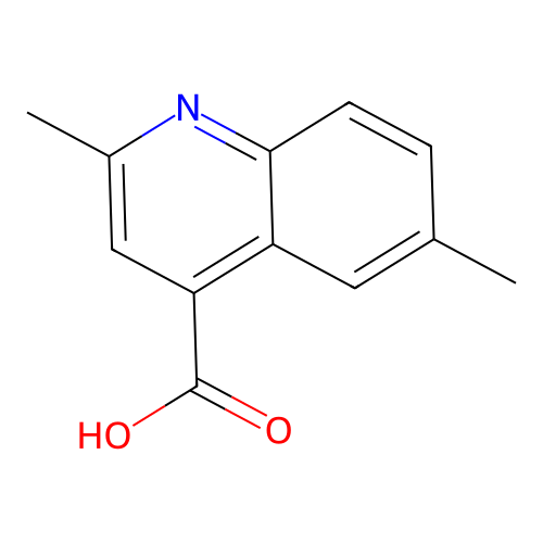 2,6-Dimethyl-4-quinolinecarboxylic acid structure