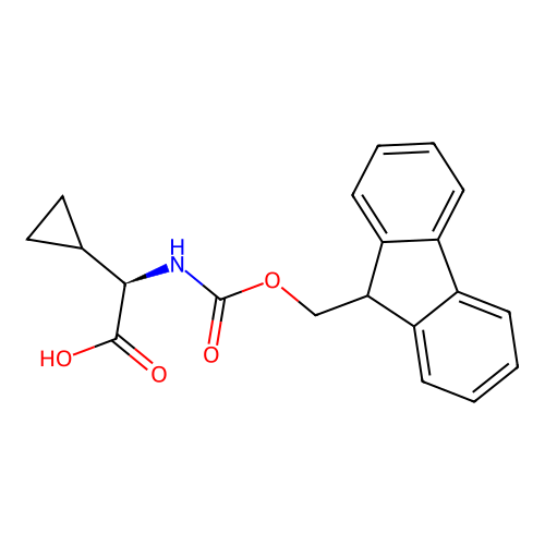 Fmoc-D-cyclopropylglycine structure