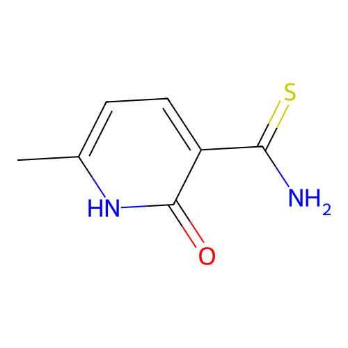 6-methyl-2-oxo-1H-pyridine-3-carbothioamide structure