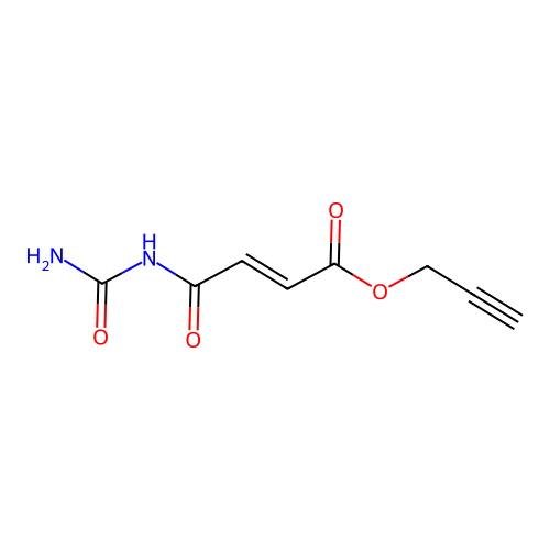 Prop-2-ynyl (Z)-3-(carbamoylcarbamoyl)prop-2-enoate structure