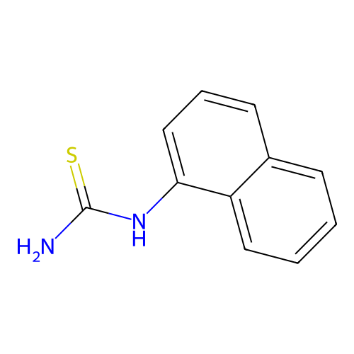 Alpha-Naphthylthiourea structure