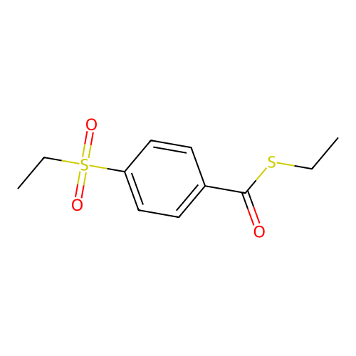 S-ethyl 4-ethylsulfonylbenzenecarbothioate structure
