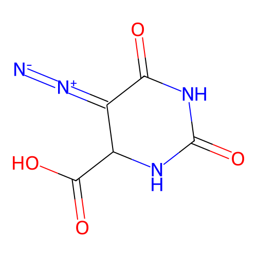 6-Carboxy-5-diazonio-2-oxo-1,2,3,6-tetrahydropyrimidin-4-olate structure