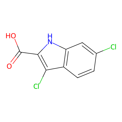 3,6-Dichloroindole-2-carboxylic acid structure