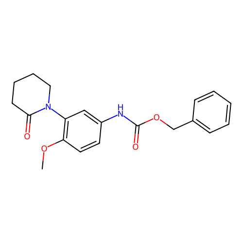 benzyl N-[4-methoxy-3-(2-oxopiperidin-1-yl)phenyl]carbamate structure