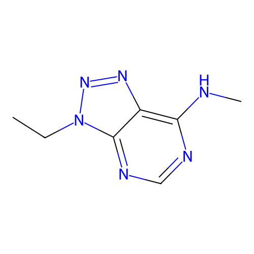 3-ethyl-N-methyltriazolo[4,5-d]pyrimidin-7-amine structure