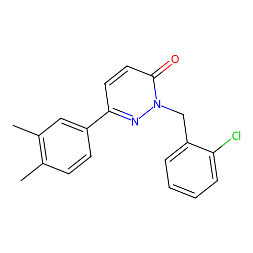 2-(2-chlorobenzyl)-6-(3,4-dimethylphenyl)pyridazin-3(2H)-one structure