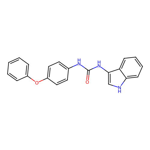 1-(1H-indol-3-yl)-3-(4-phenoxyphenyl)urea structure