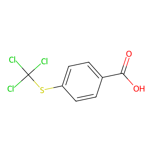 4-[(Trichloromethyl)sulfanyl]benzoic acid structure