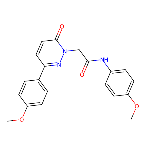 N-(4-methoxyphenyl)-2-(3-(4-methoxyphenyl)-6-oxopyridazin-1(6H)-yl)acetamide structure