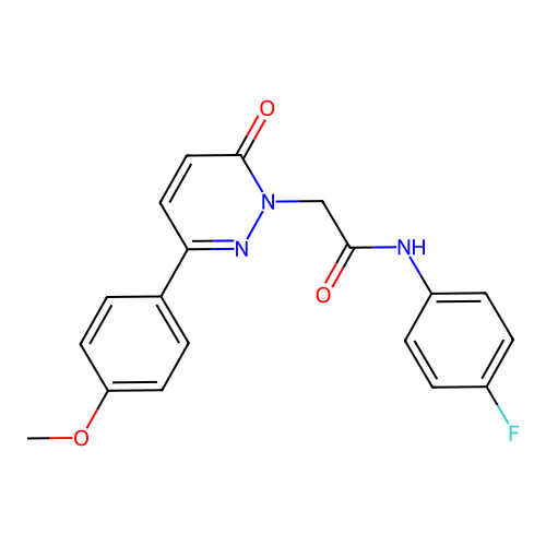 N-(4-fluorophenyl)-2-(3-(4-methoxyphenyl)-6-oxopyridazin-1(6H)-yl)acetamide structure