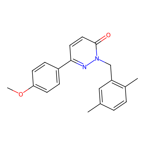 2-(2,5-dimethylbenzyl)-6-(4-methoxyphenyl)pyridazin-3(2H)-one structure