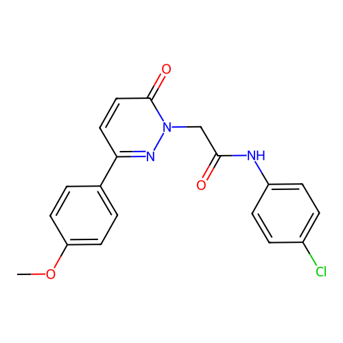 N-(4-chlorophenyl)-2-(3-(4-methoxyphenyl)-6-oxopyridazin-1(6H)-yl)acetamide structure
