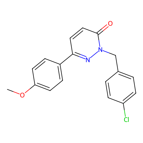2-(4-chlorobenzyl)-6-(4-methoxyphenyl)pyridazin-3(2H)-one structure