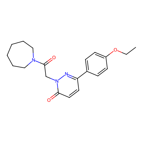 2-[2-(Azepan-1-yl)-2-oxoethyl]-6-(4-ethoxyphenyl)pyridazin-3-one structure