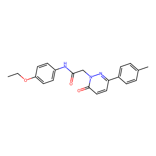 N-(4-ethoxyphenyl)-2-[3-(4-methylphenyl)-6-oxopyridazin-1-yl]acetamide structure