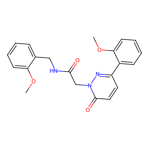 N-(2-methoxybenzyl)-2-(3-(2-methoxyphenyl)-6-oxopyridazin-1(6H)-yl)acetamide structure