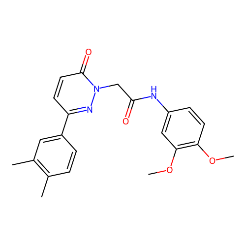 N-(3,4-dimethoxyphenyl)-2-[3-(3,4-dimethylphenyl)-6-oxopyridazin-1-yl]acetamide structure