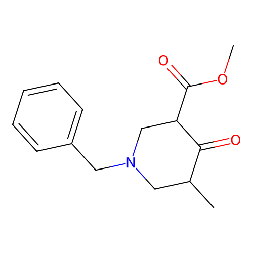 1-Benzyl-5-methyl-4-oxo-piperidine-3-carboxylic acid methyl ester structure